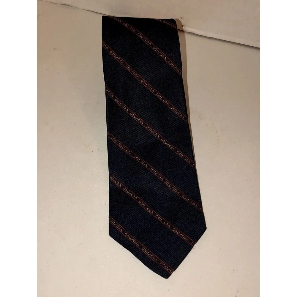 Georgia State University Business ADMN WM Chelsea Necktie Navy Blue Tie GSU/CBA